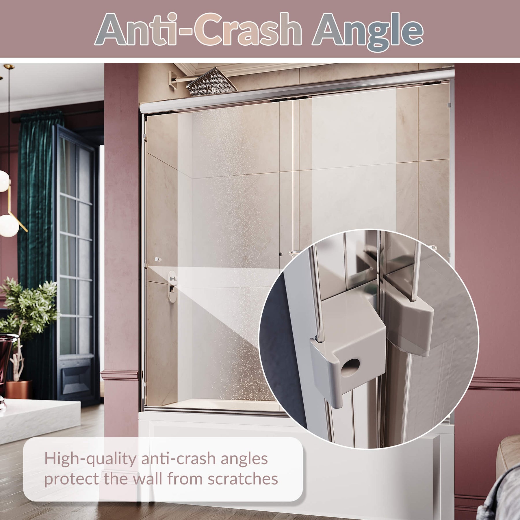 Anti-Crash Angle: High-quality anti - crash angles protect the wall from scratches