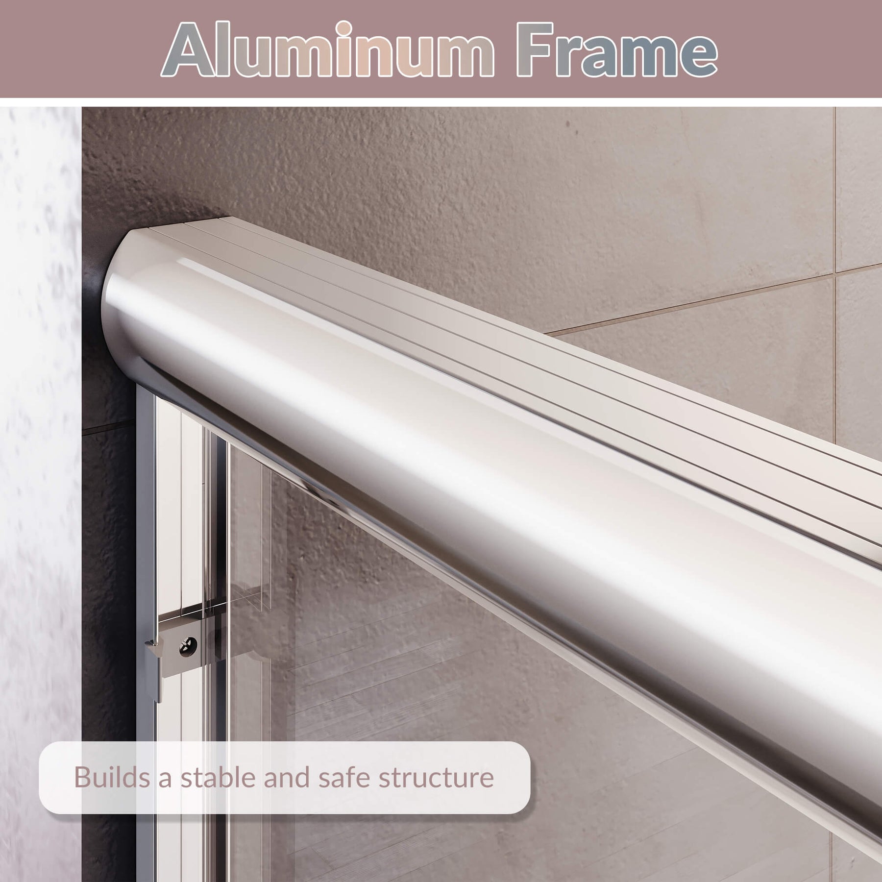 Aluminum Frame: Builds a stable and safe structure