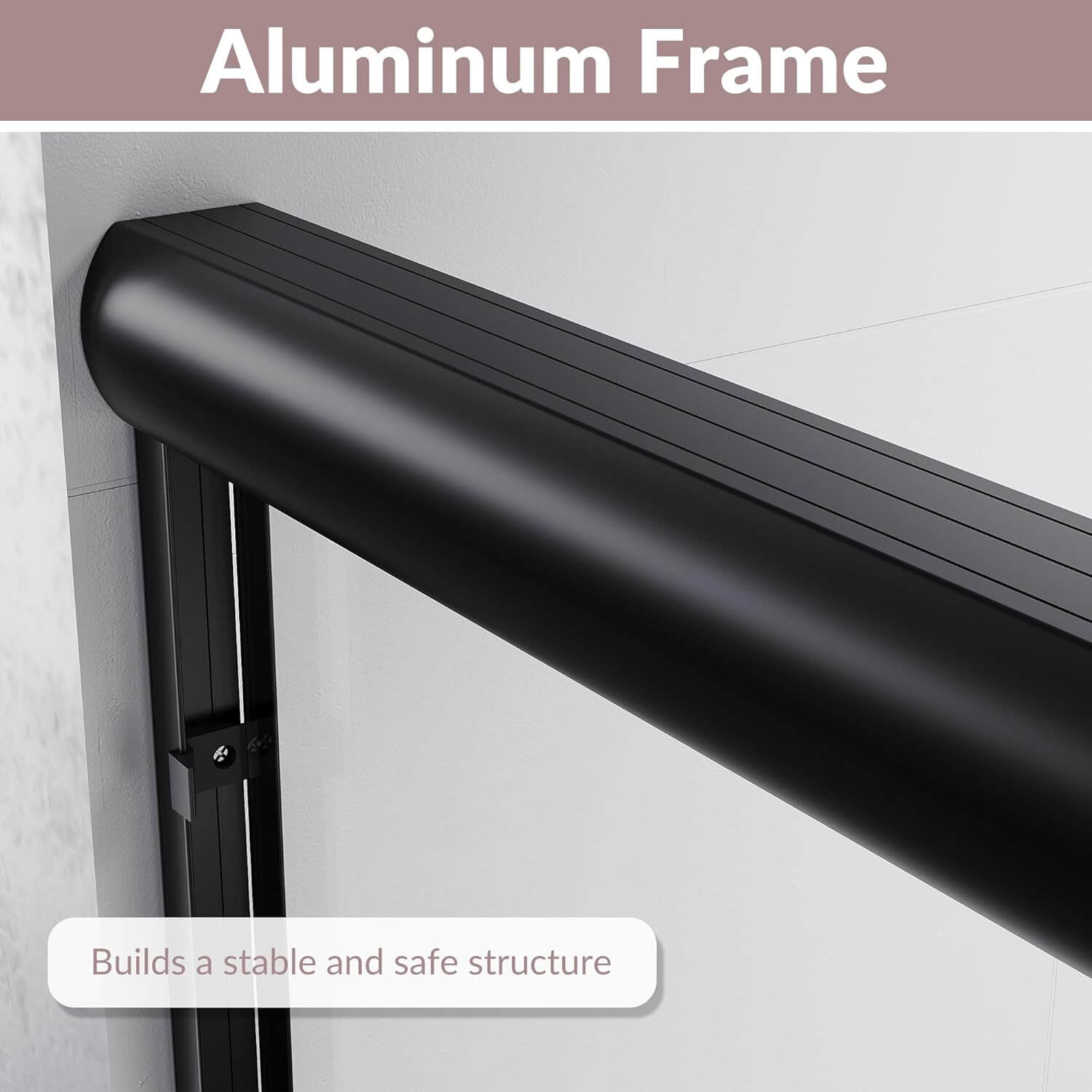 Aluminum Frame: Builds a stable and safe structure