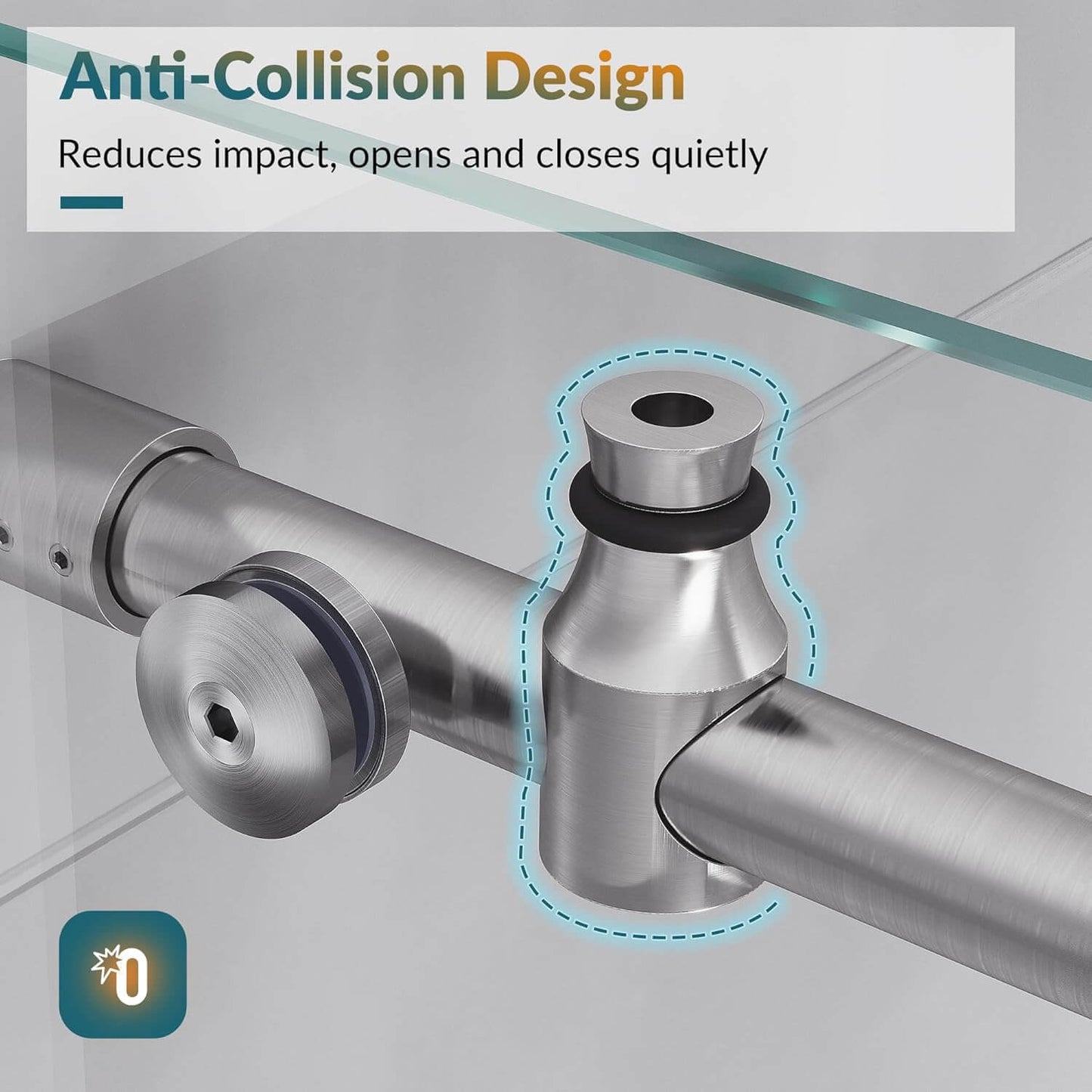 Anti-Collision Design: Reduces impact, opens and closes quietly