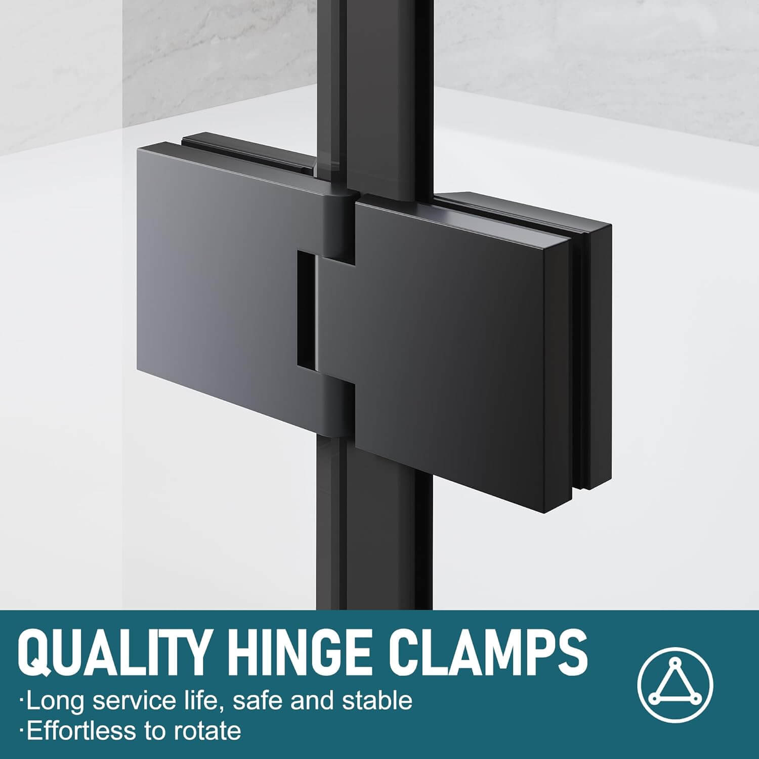 QUALITY HINGE CLAMPS: Long service life, safe and stable. Effortless to rotate