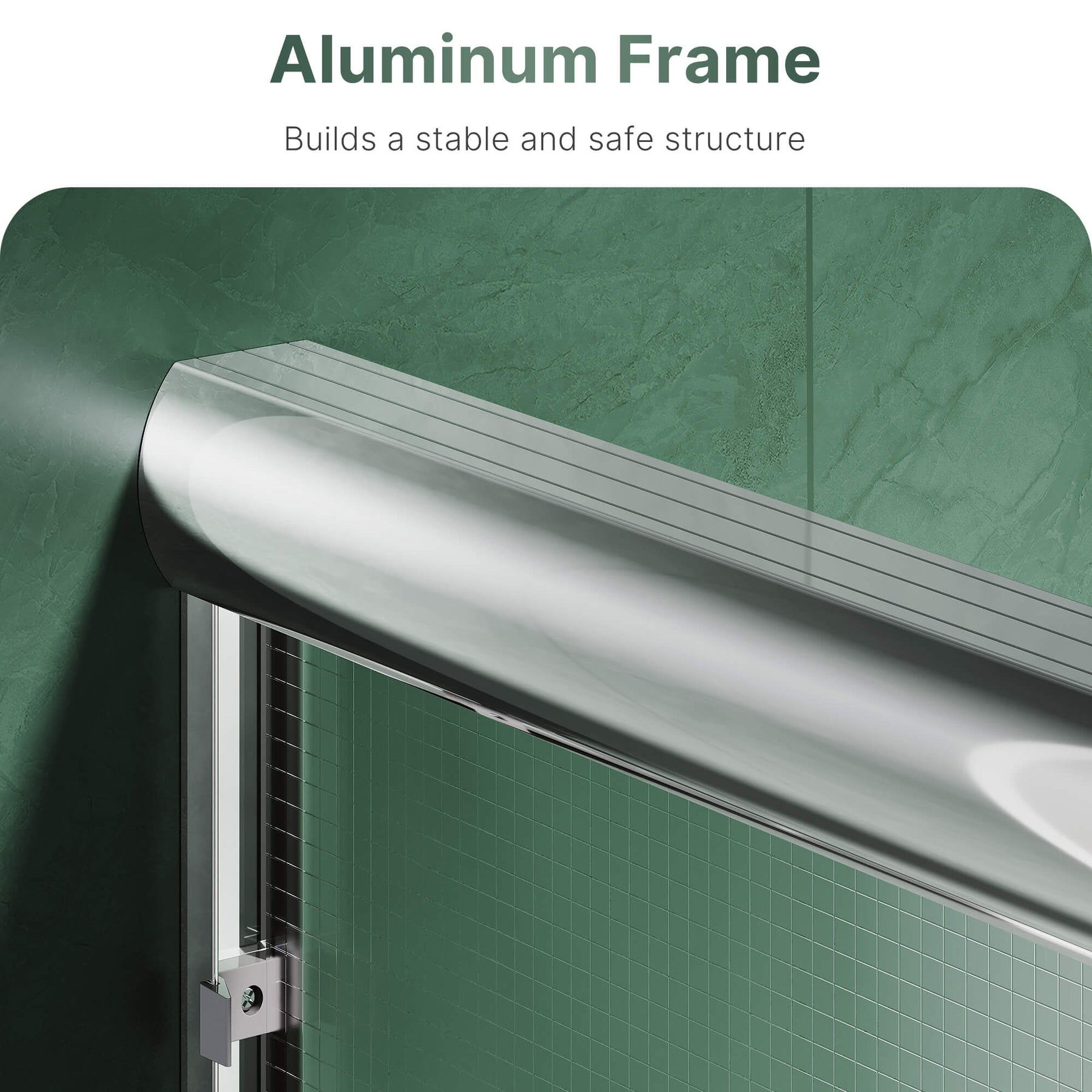 Aluminum Frame: Builds a stable and safe structure