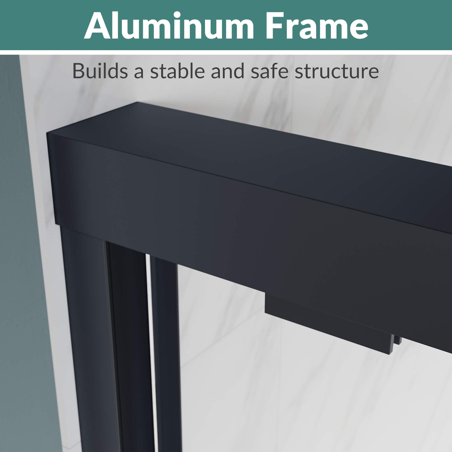 Aluminum Frame: Builds a stable and safe structure