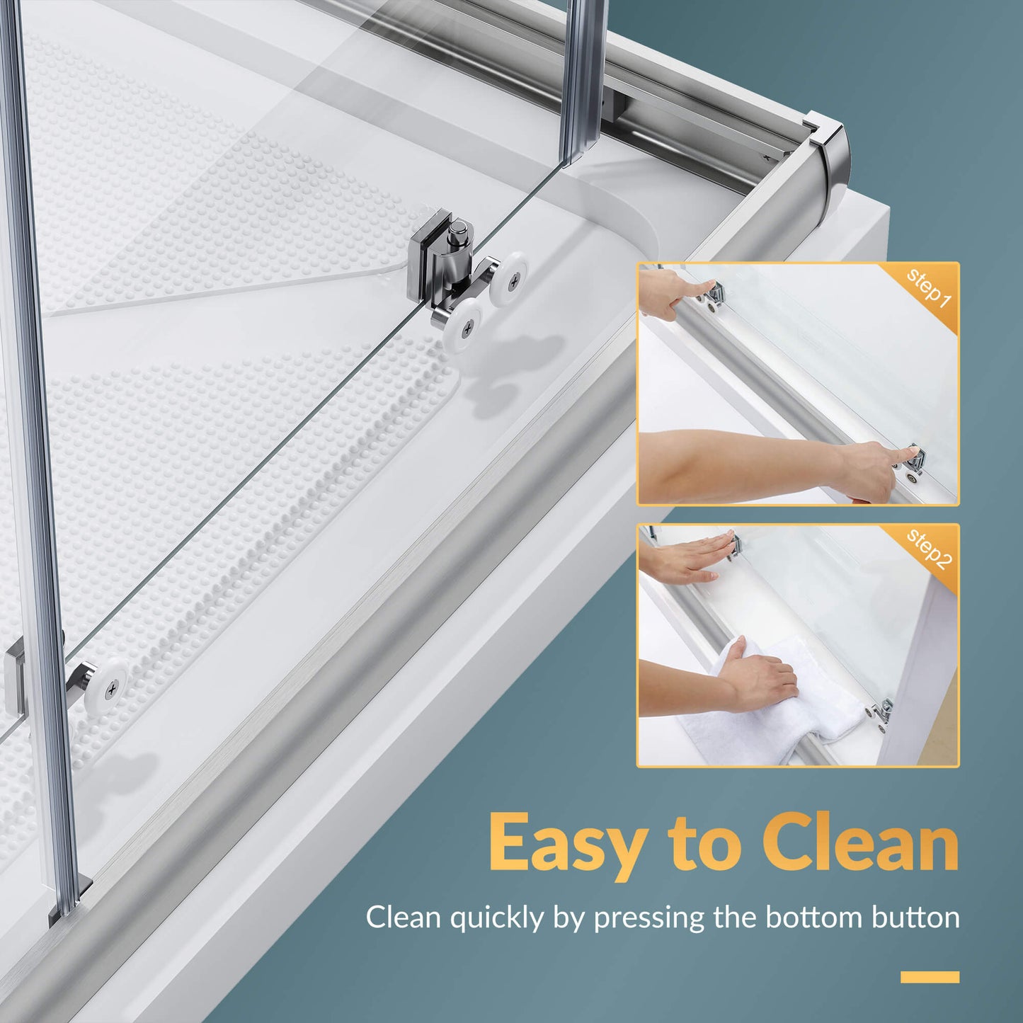 Easy to Clean: Clean quickly by pressing the bottom button