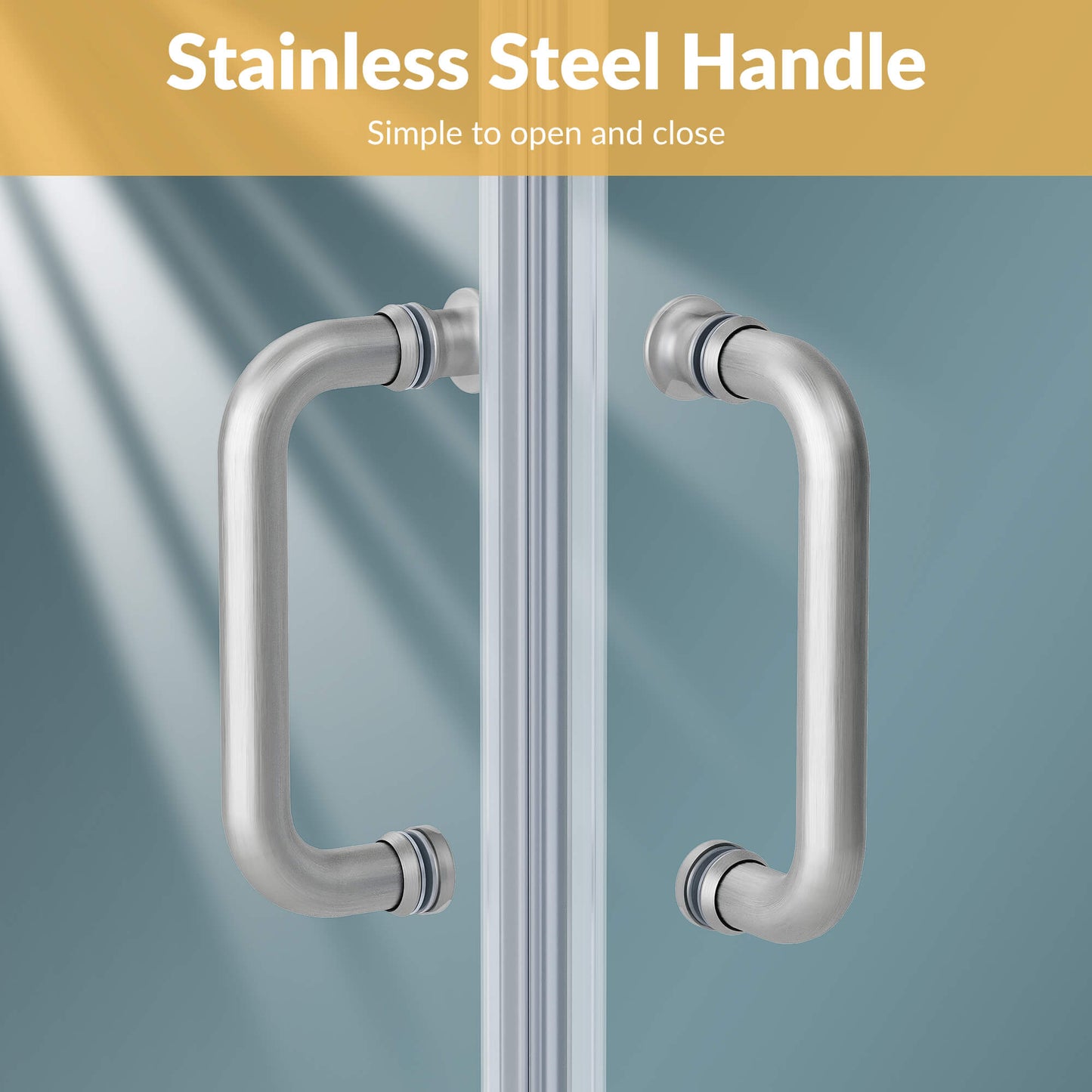 Stainless Steel Handle: Simple to open and close