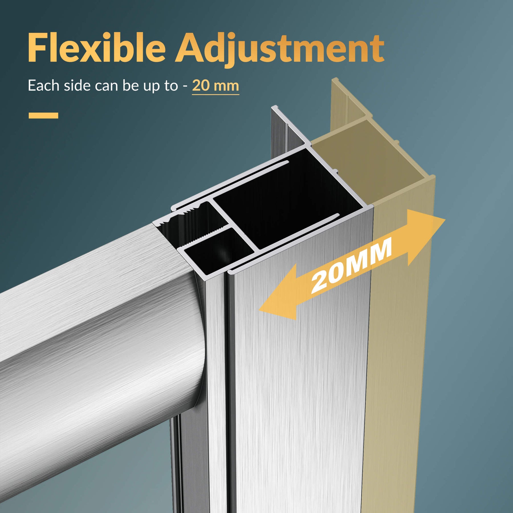 Flexible Adjustment: Each side can be up to - 20mm