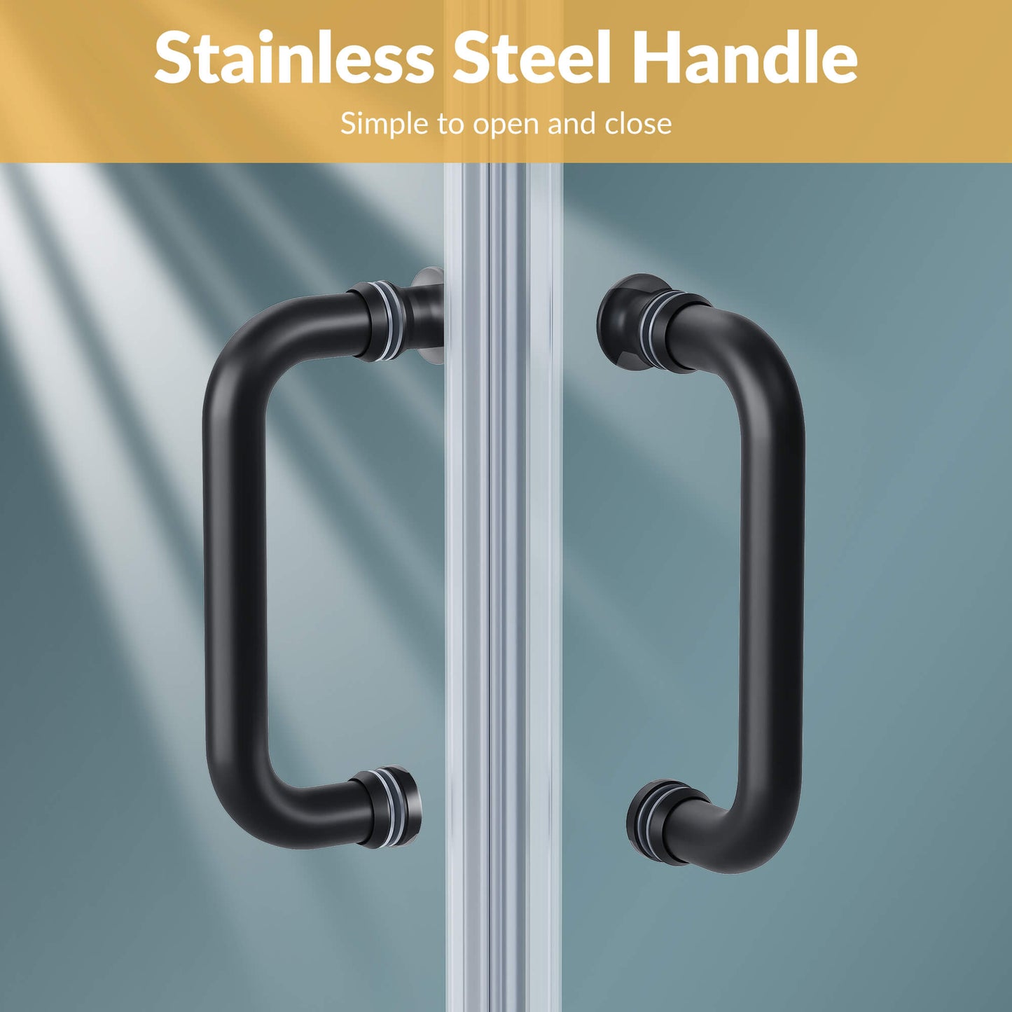 Stainless Steel Handle: Simple to open and close