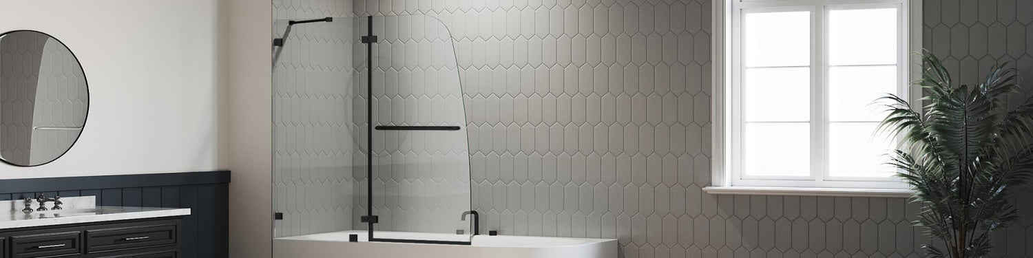 Black Bathtub Doors