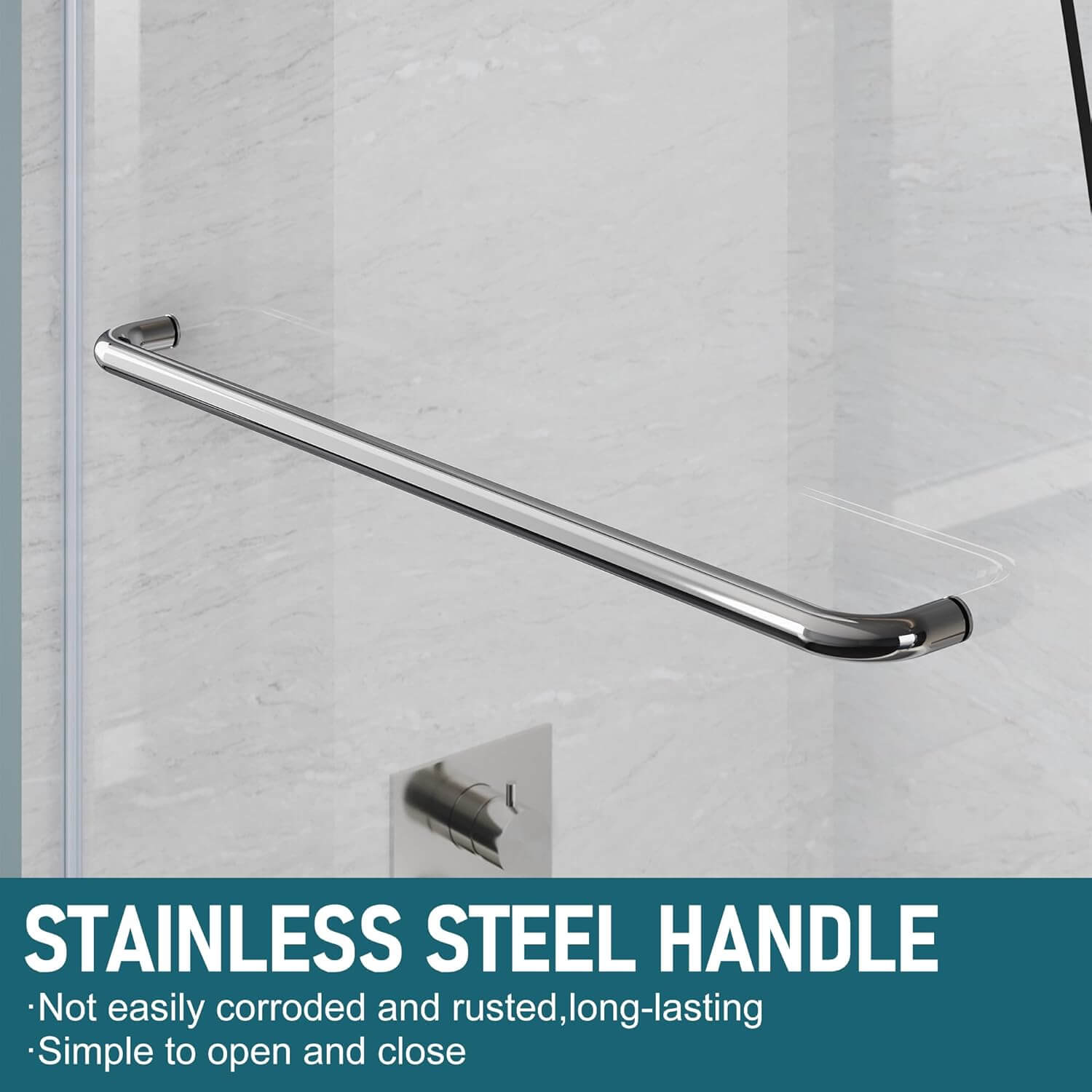 STAINLESS STEEL HANDLE: Not easily corroded and rusted, long - lasting. Simple to open and close.