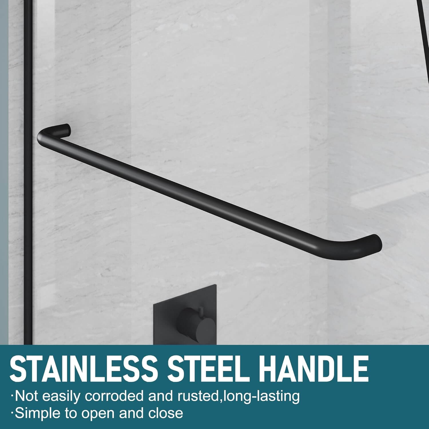 STAINLESS STEEL HANDLE: Not easily corroded and rusted, long - lasting. Simple to open and close.