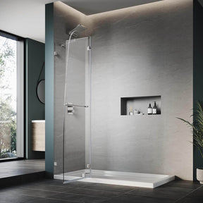 ELEGANT 45" x 72" Pivot Shower Door, Chrome Finish