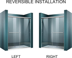 Easy to Install: The shower door can be installed left or right for durability. Comes with an illustrated long instruction and all fixings are included, easy to install. Professional installation is recommended. The glass and frame arrive separately