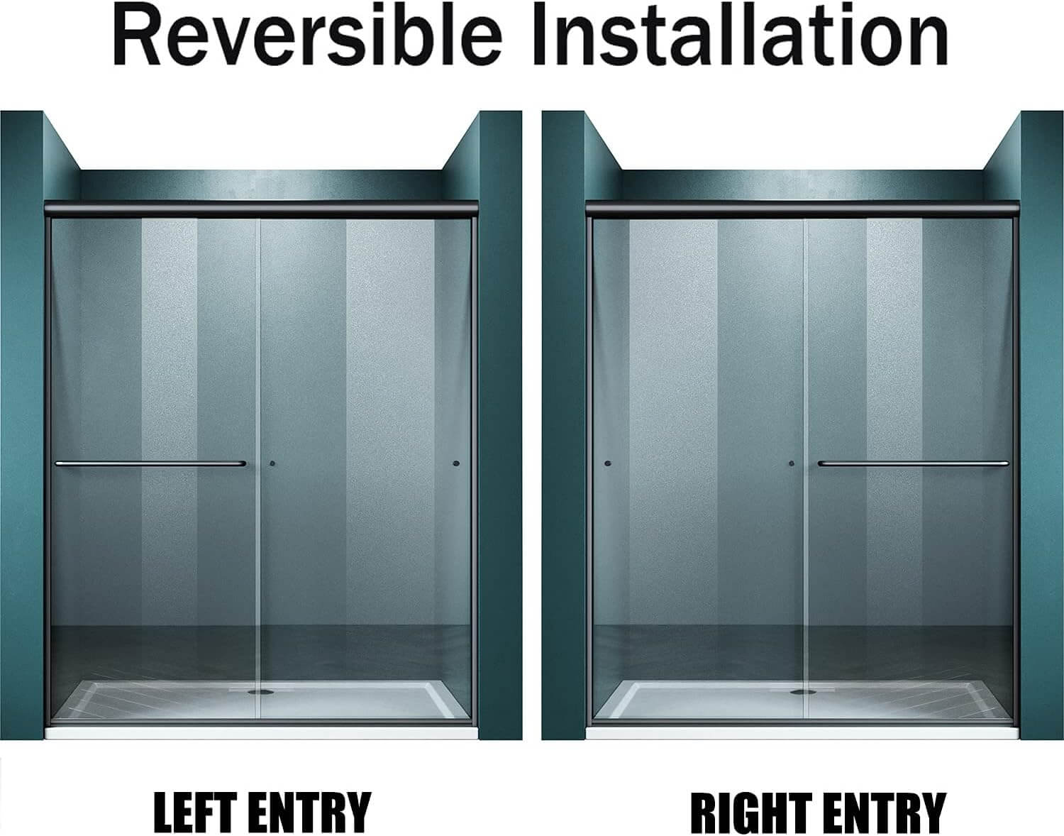 Easy to Install: The shower door can be installed left or right for durability. Comes with an illustrated long instruction and all fixings are included, easy to install. Professional installation is recommended. The glass and frame arrive separately