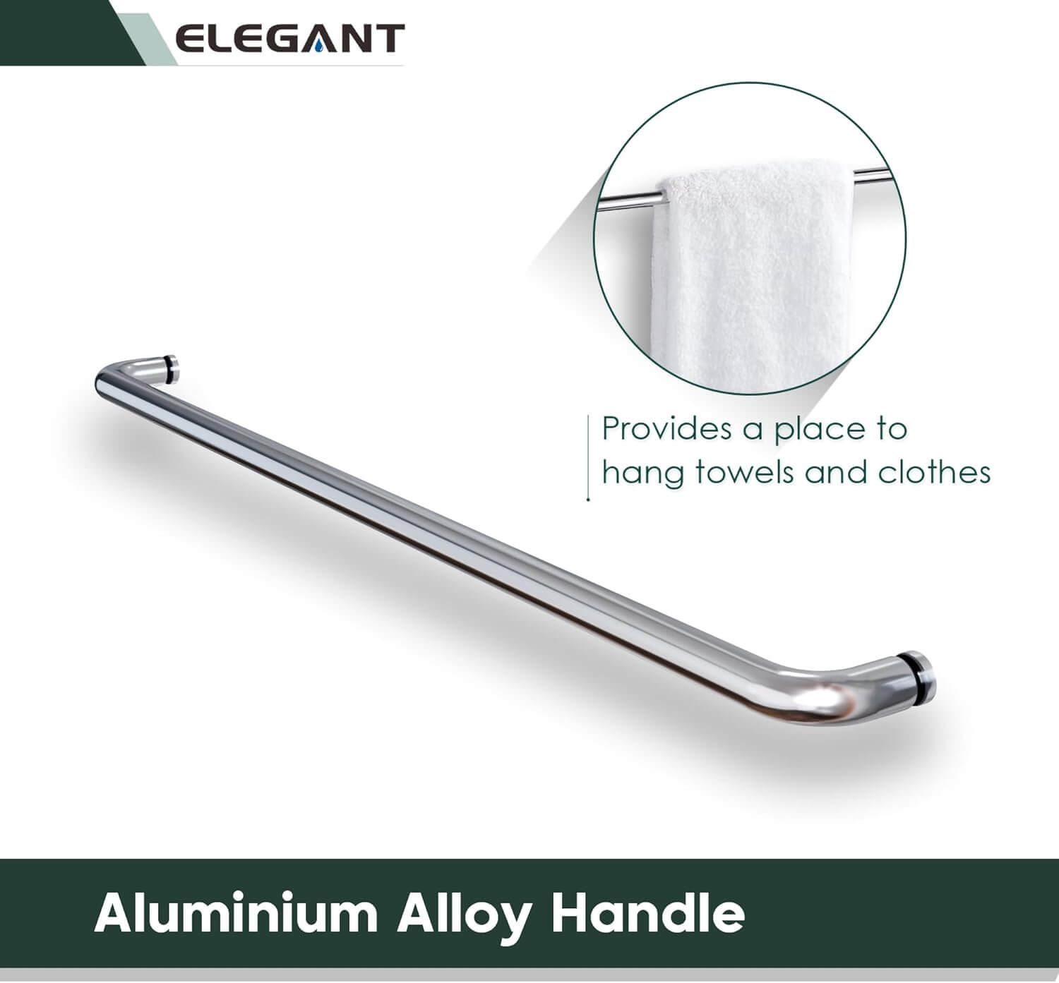 Humanized Handle Design: Double sliding frameless tub door humanized handle with 1 long door handle outside and with-2 inner knobs, let you slide better. The stainless steel material makes it more durable, and also not easy to rust