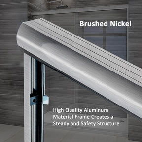 Brushed Nickel: High Quality Alumimum Material Frame Creates a Steady and Safety Structure