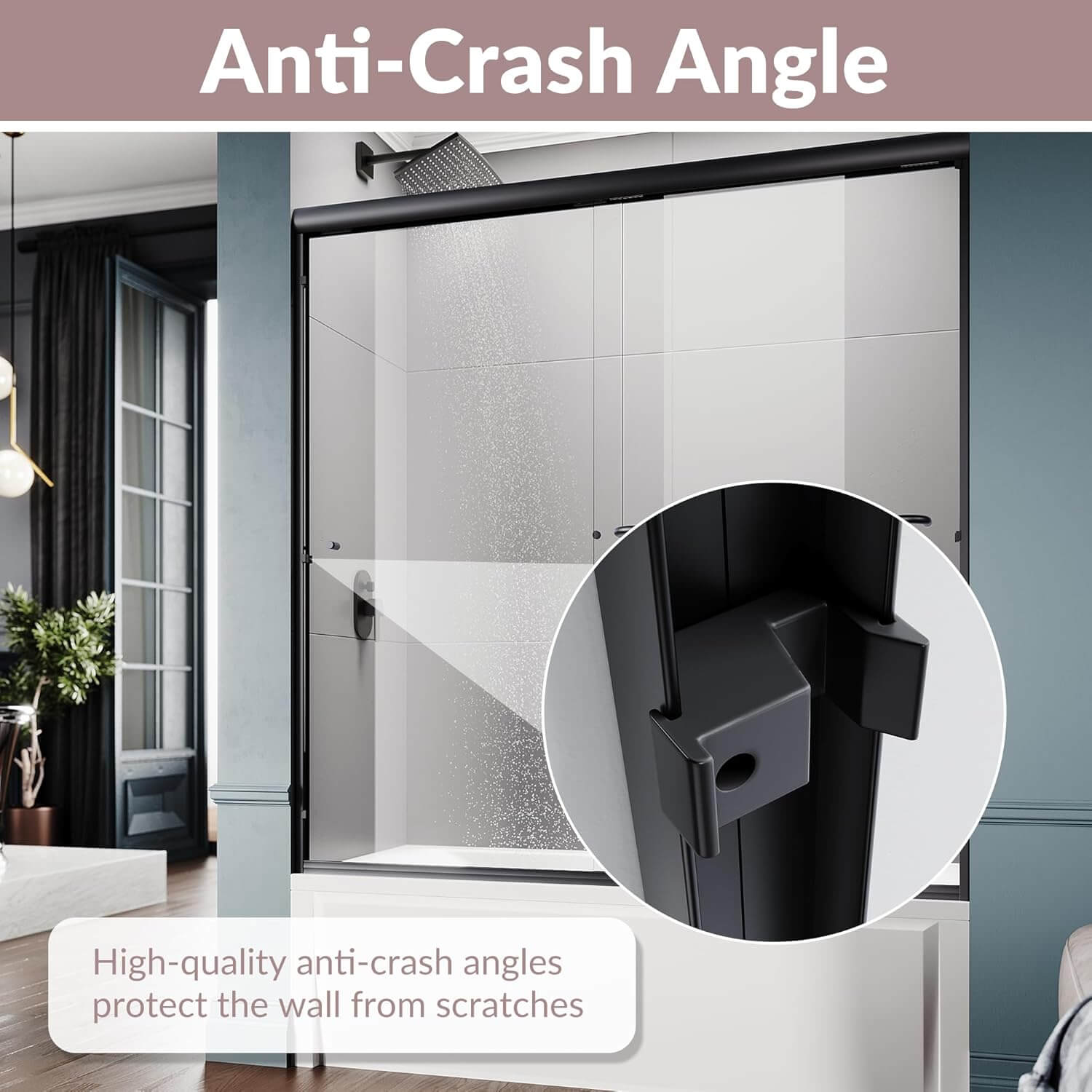 Anti-Crash Angle: High-quality anti - crash angles protect the wall from scratches