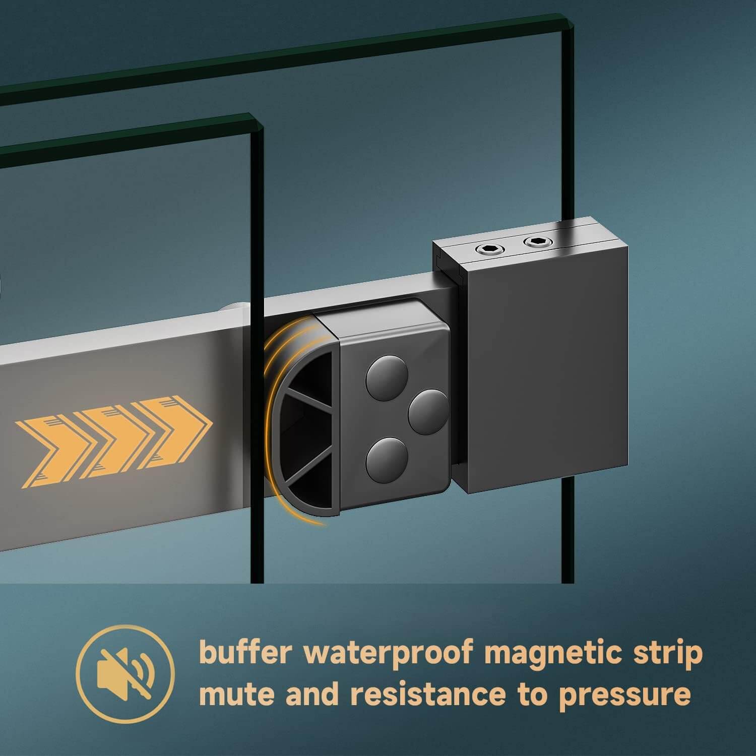 buffer waterproof magnetic strip mute and resistance to pressure