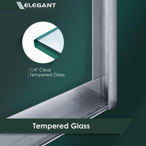 Safety and Clear: 1/4" (6mm) tempered glass is certified by ANSI, not easy to break, making your bathroom safer and more worry-free.