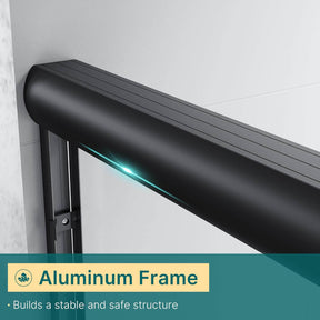 Black frame design, increase the safety factor, both make your bathroom safer and more worry-free, more elegant