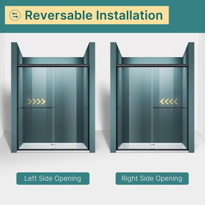 Easy to Install: The shower door can be installed left or right for durability. Comes with an illustrated long instruction and all fixings are included, easy to install. Professional installation is recommended. The glass and frame arrive separately