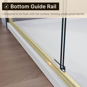 Bottom Guide Rail: Designed to be flush with the surface, forming a leak-proof barrier