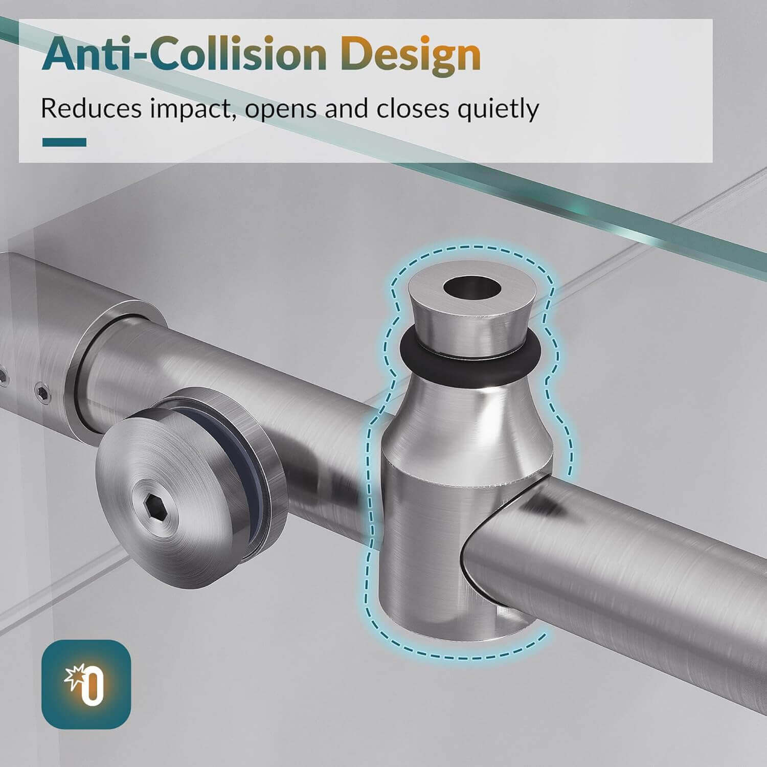 Anti-Collision Design: Reduces impact, opens and closes quietly