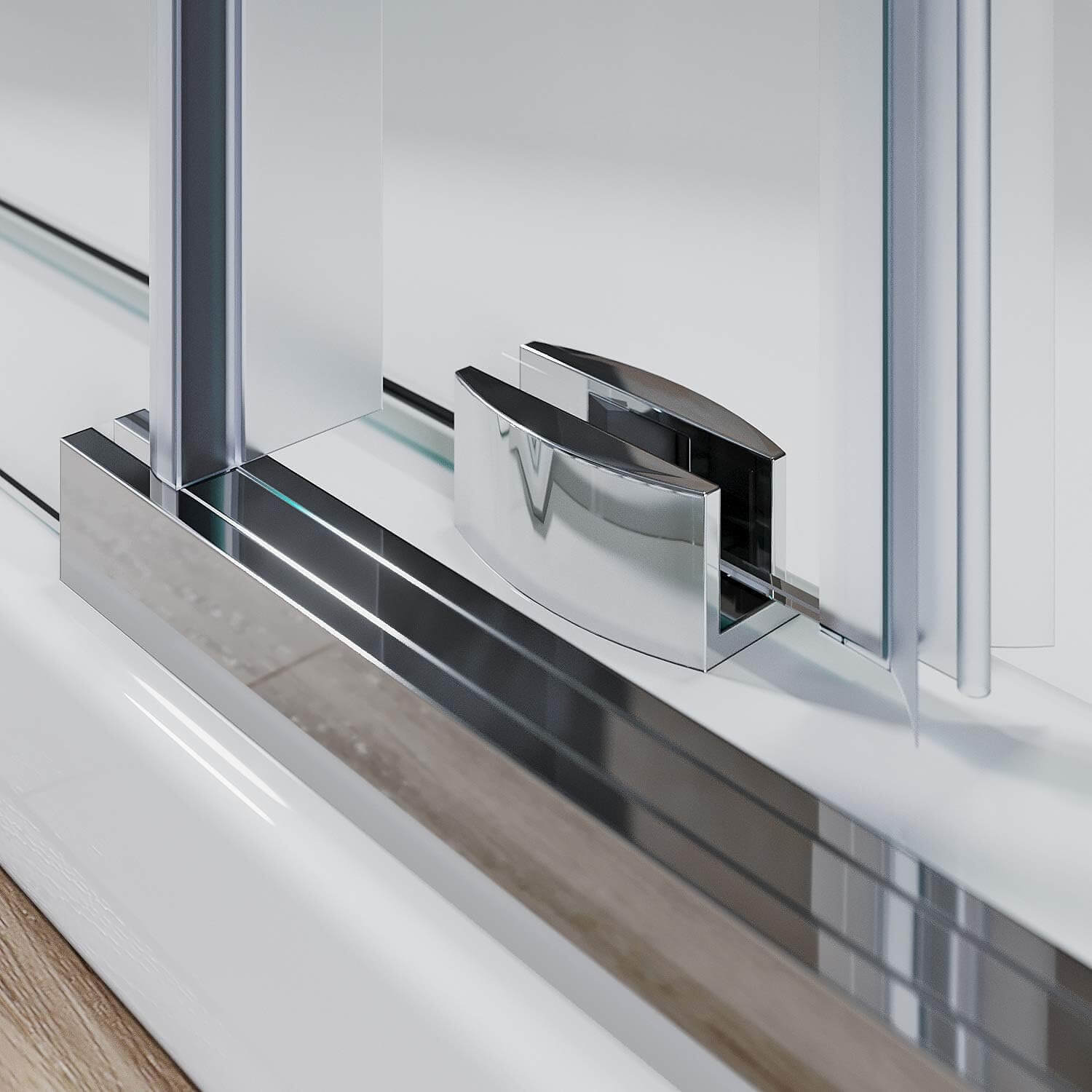 Quality Glass Clamps
Firmly supports the weight of the glass door, allowing for smooth opening and closing without shaking.