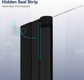 Hidden Seal Strip: makes door more beautiful