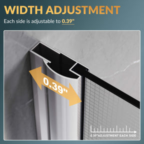 WIDTH ADJUSTMENT: Each side is adjustable to 0.39"