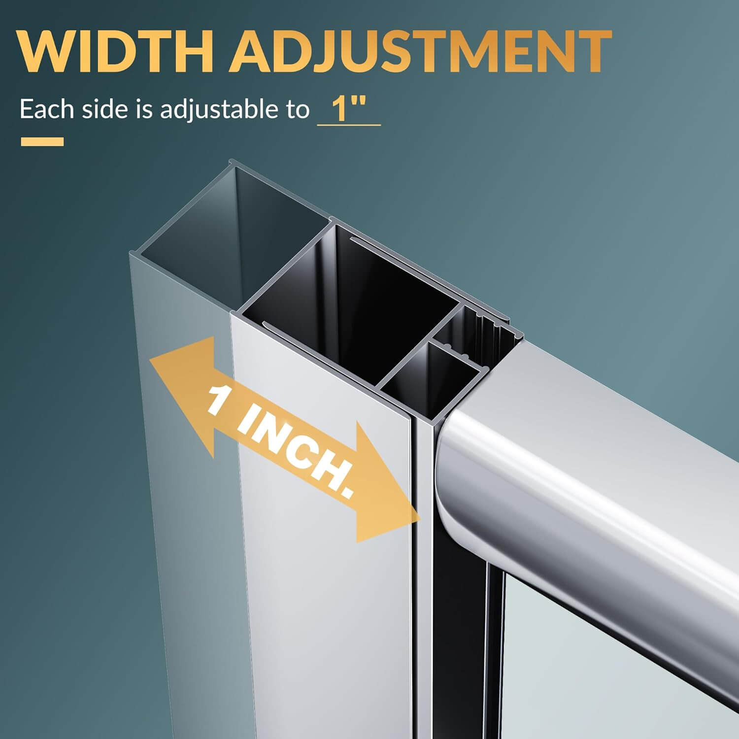 Width adjustment: 1"