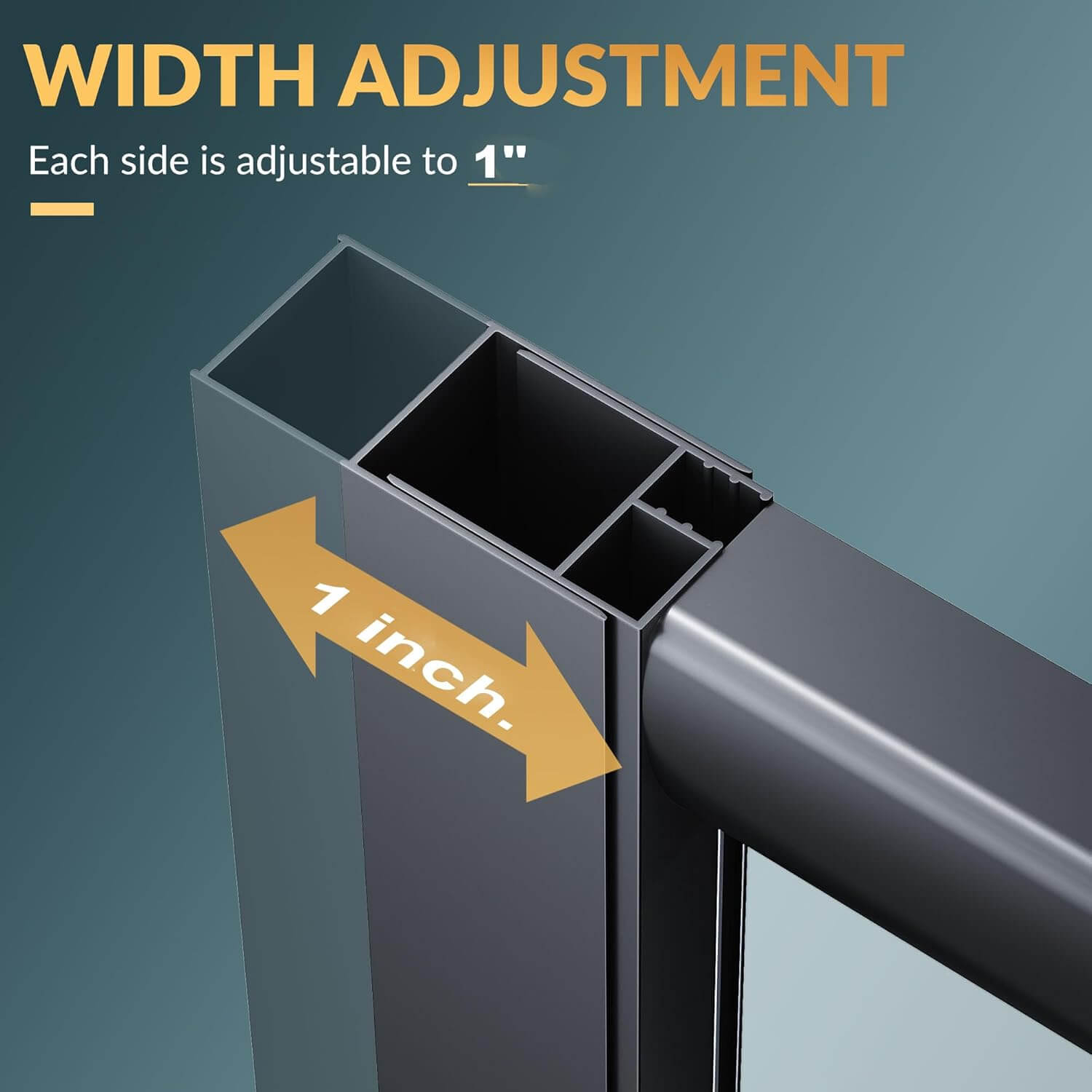 Width adjustment: 1"