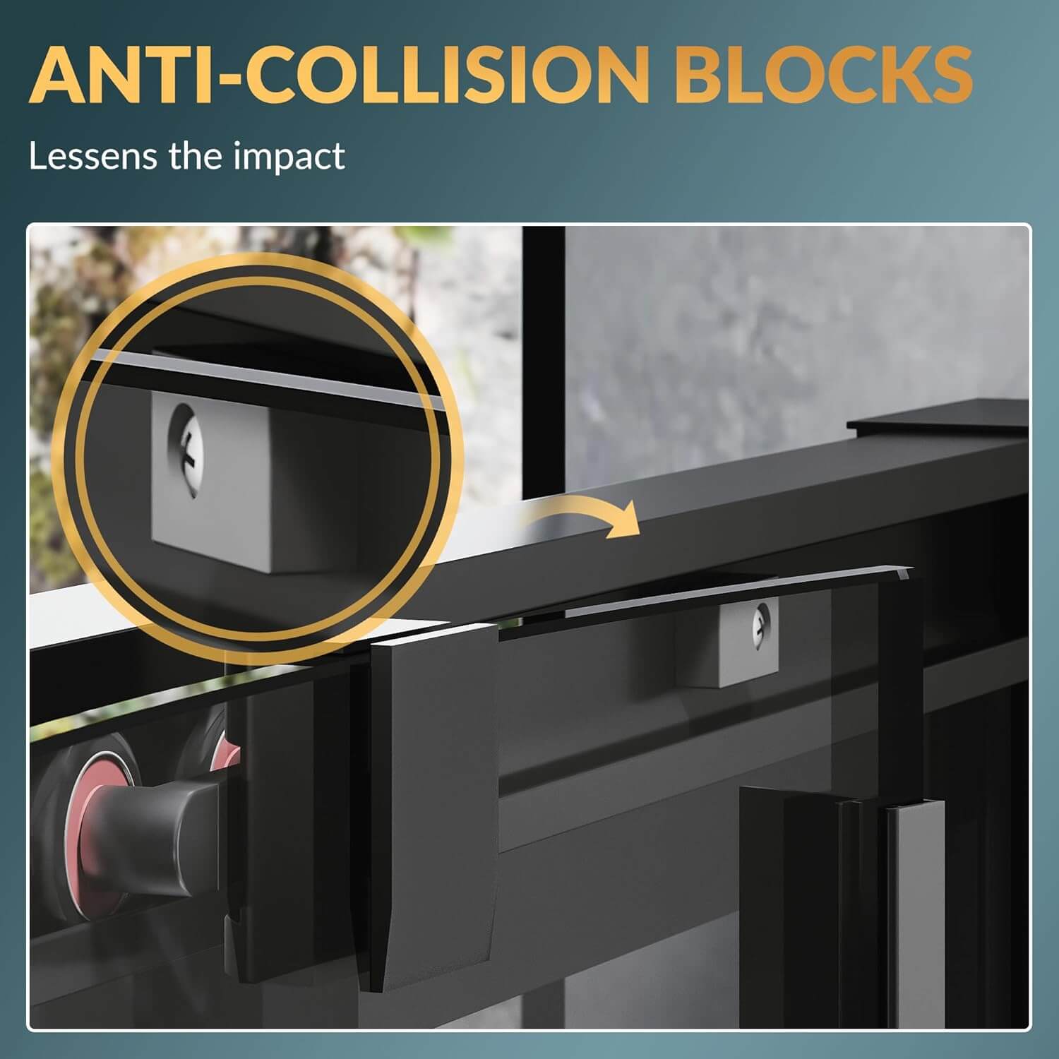 ANTI-COLLISION BLOCKS: Lessens the impact