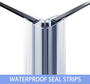 Premium quality seal strips for the glass door to prevent water leaking out. Make your bathroom outside clean and dry.