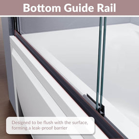Bottom Guide Rail: Designed to be flush with the surface, forming a leak-proof barrier
