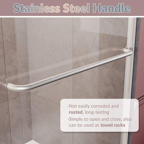 Stainless Steel Handle:Not easily corroded and rusted, long lastiong. Simple to open and close, also can be used as towel racks