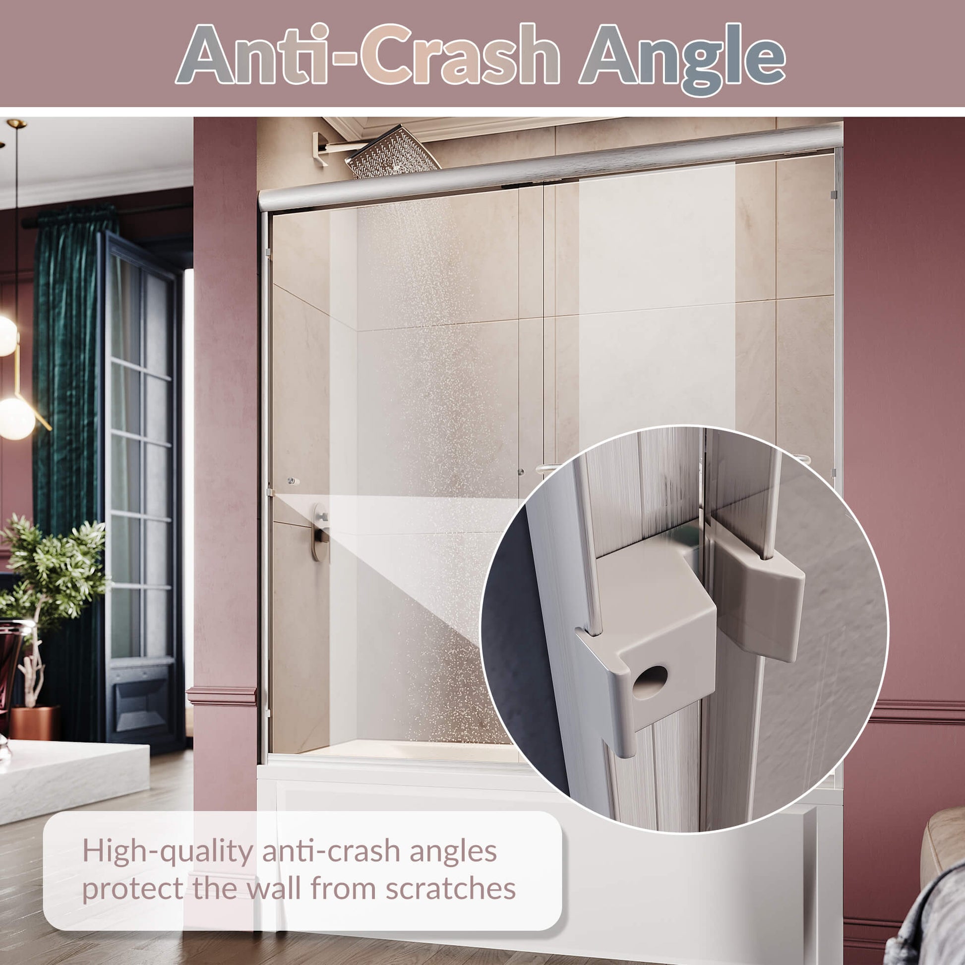 Anti-Crash Angle: High-quality anti - crash angles protect the wall from scratches