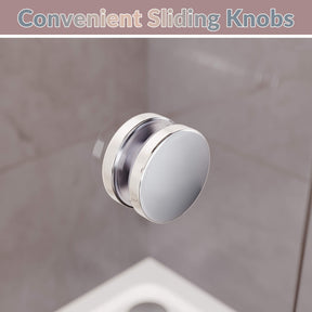 Convenient Sliding Knobs: Easy for you to open the door inside the shower room