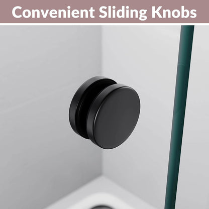 Convenient Sliding Knobs: Easy for you to open the door inside the shower room