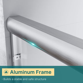 Aluminum Frame: Builds a stable and safe structure