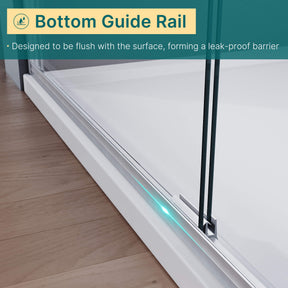 Bottom Guide Rail: Designed to be flush with the surface, forming a leak-proof barrier