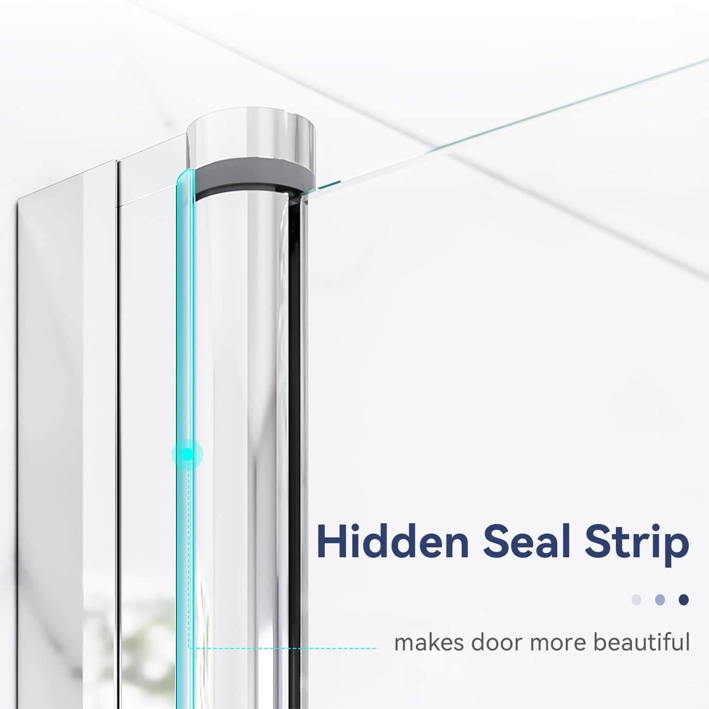 Hidden Seal Strip: makes door more beautiful