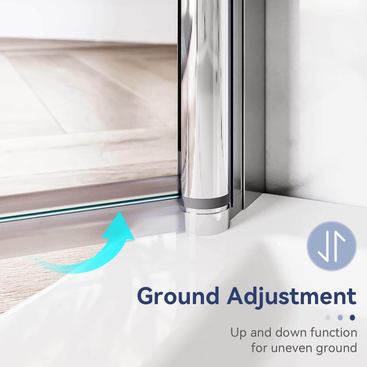 Ground Adjustment: Up and down function for uneven ground