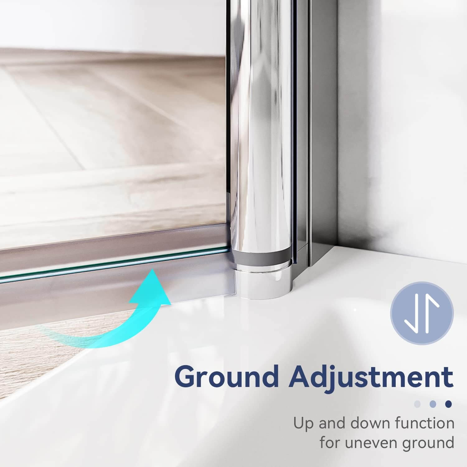 Ground Adjustment: Up and down function for uneven ground