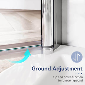Ground Adjustment: Up and down function for uneven ground