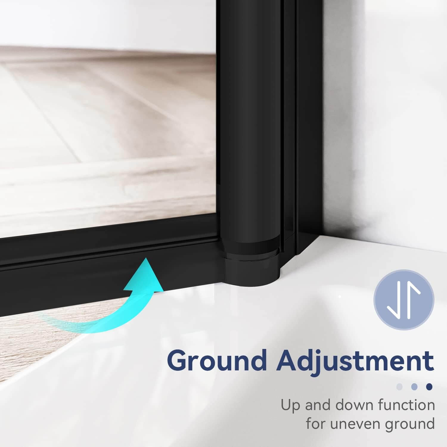 Ground Adjustment: Up and down function for uneven ground