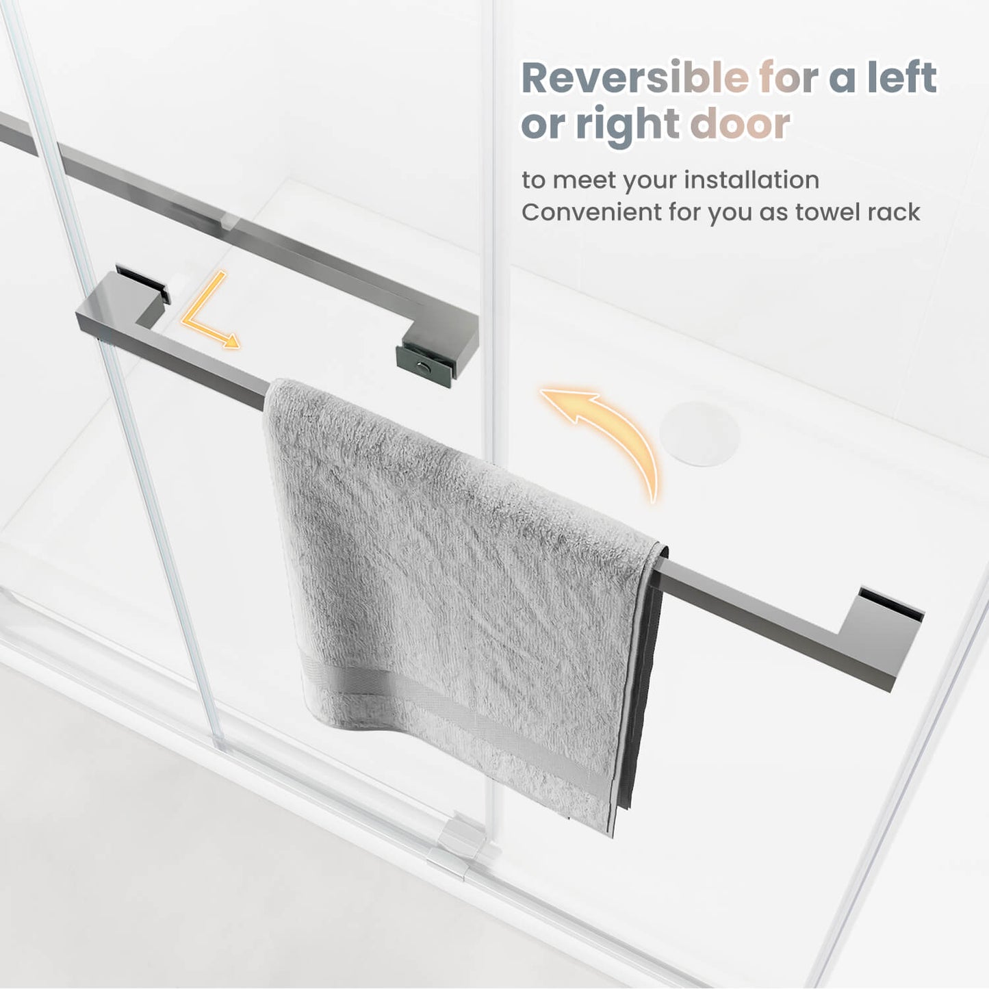 Reversible for a left or right door