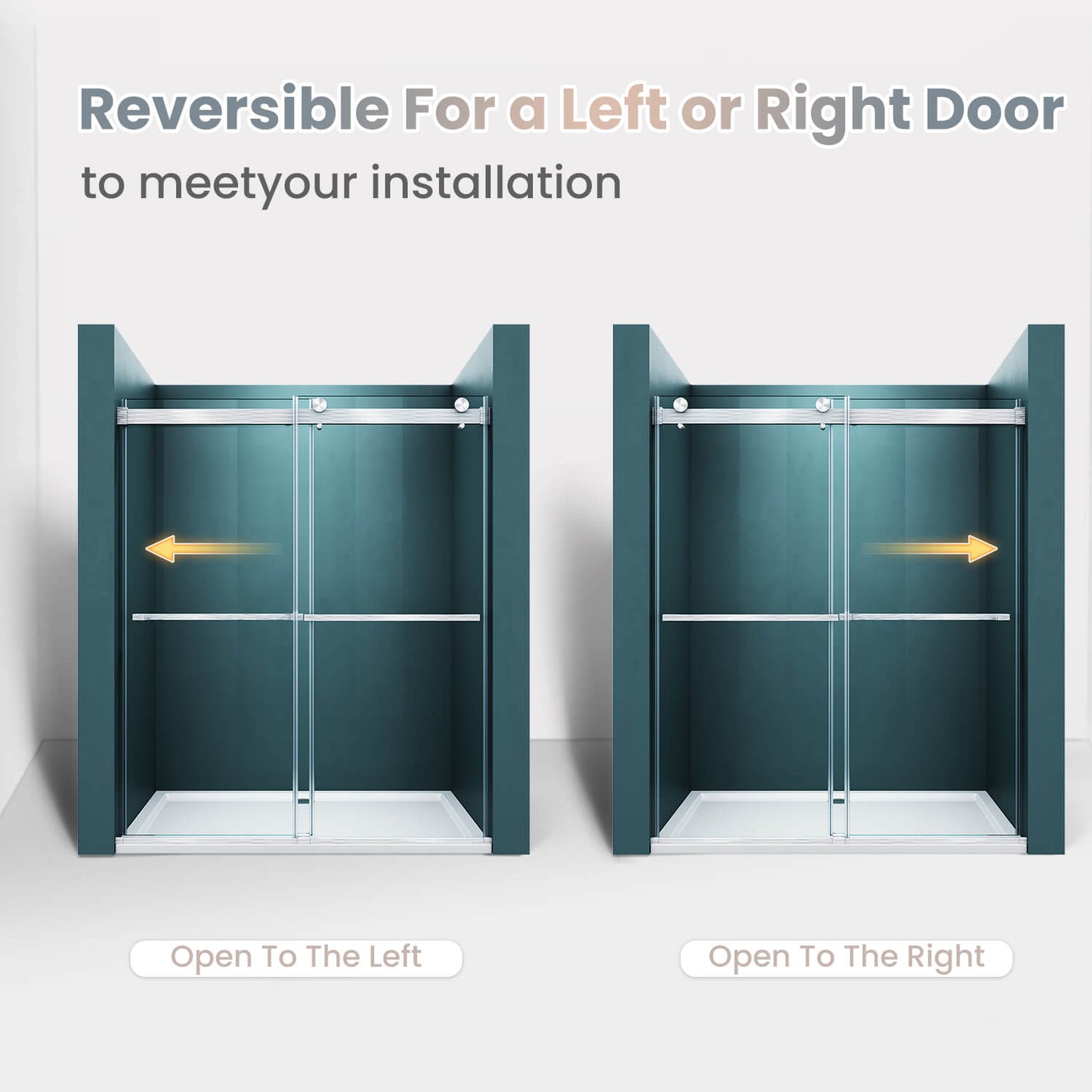 Reversible for a left or right door