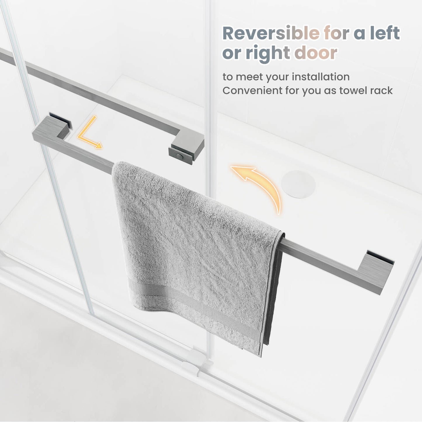 Reversible for a left or right door