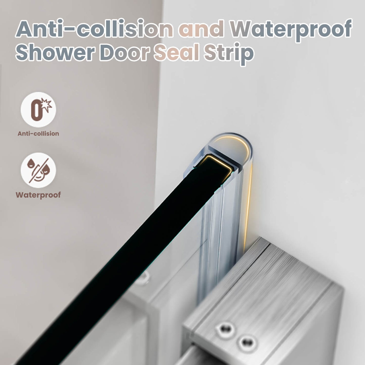 Anti- collision and Waterproof, Shower Door Seal Strip
