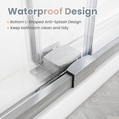 Waterproof Design: Bottom L-Shaped Anti-Splash Design, Keep bathroom clean and tidy